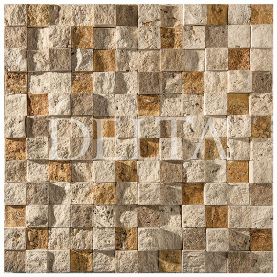 Naturstein Splitface Mosaik Mix cubic 23x23mm