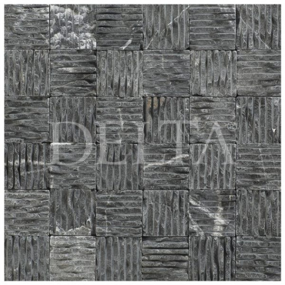 Naturstein Mosaik Delta black brokenline