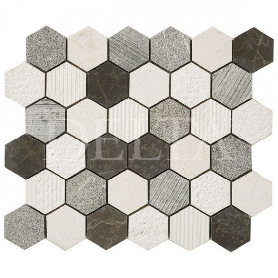 Naturstein Mosaik Mali 48mm hexagon