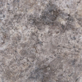 Silver travertine tumbled french pattern