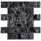 Naturstein Splitface Mosaik Toros black 48x100mm